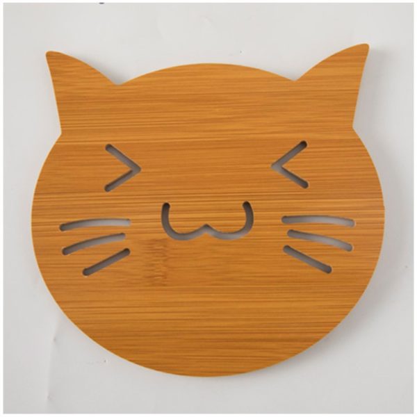 Creative Cartoon Tableware Mat Wooden Tea Cup Mat Bowl Mat Heat Insulation Mat Meal Mat Cup Mat